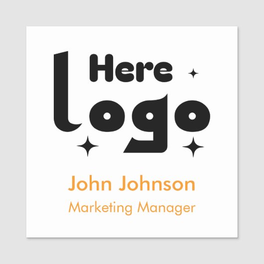 Custom Logo Employee Magnetic Namensschild (Vorderseite)