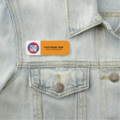 Custom Logo Employee magnetic or safety pin Namensschild (Beispiel)