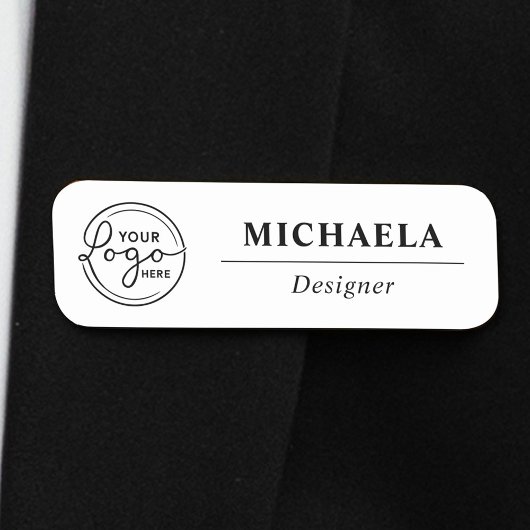 Custom Logo Employee Magnetic Or Safety Pin Namensschild