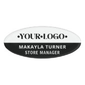 Custom Logo Employee  Namenschild (Vorderseite)