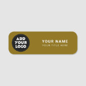 Custom Logo Employee Staff Name Tag Namensschild (Vorderseite)
