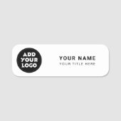 Custom Logo Employee Staff Name Tag Namensschild (Vorderseite)