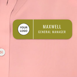 Custom Logo Employee Staff Safety Pin Namensschild