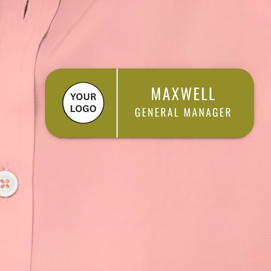 Custom Logo Employee Staff Safety Pin  Namensschild