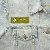 Custom Logo Employee Staff Safety Pin Namensschild (Beispiel)