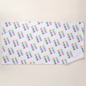 Custom Logo Foto Beach Handtuch - Werbeaktion (Vorderseite)