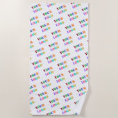 Custom Logo Foto Beach Handtuch - Werbeaktion (Vorderseite)