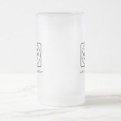 Custom Logo Frosted Beer Promo No Min mug Mattglas Bierglas (Mittel)
