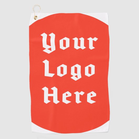 Custom Logo Golf Bag Badge Retro Tournament Swag Golfhandtuch (Vorderseite)