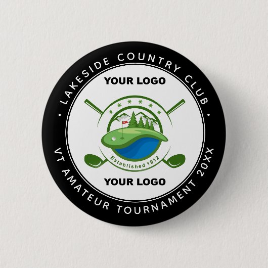 Custom Logo Golf Club Swag Gedenkturnier Button (Vorderseite)