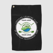 Custom Logo Golf Club Swag Gedenkturnier Golfhandtuch (Vorderseite)