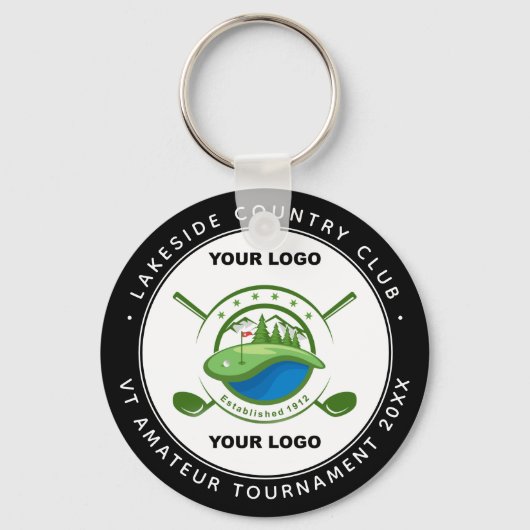 Custom Logo Golf Club Swag Gedenkturnier Schlüsselanhänger (Vorderseite)
