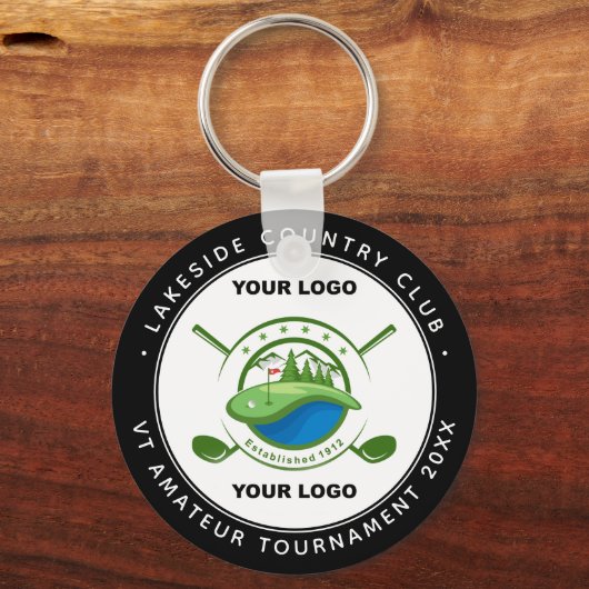 Custom Logo Golf Club Swag Gedenkturnier Schlüsselanhänger (Vorderseite)