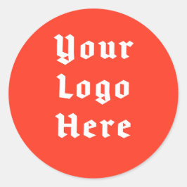 Custom Logo Gothic Badge | Your Logo Here Runder Aufkleber