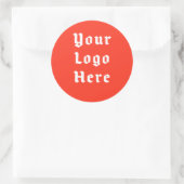 Custom Logo Gothic Badge | Your Logo Here Runder Aufkleber (Tasche)
