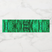 Custom logo green and  black pixel pattern wasserflaschenetikett (Einzelnes Label)