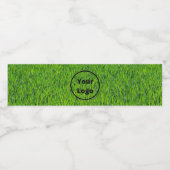 Custom logo green grass wasserflaschenetikett (Einzelnes Label)
