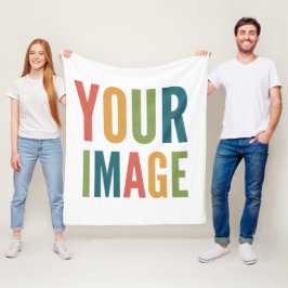 Custom Logo Here | Add Your Own Design Fleecedecke