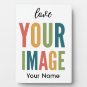 Custom Logo Here | Add Your Own Design Fotoplatte (Vorderseite)