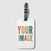 Custom Logo Here | Add Your Own Design Gepäckanhänger (Vorderseite Vertikal)