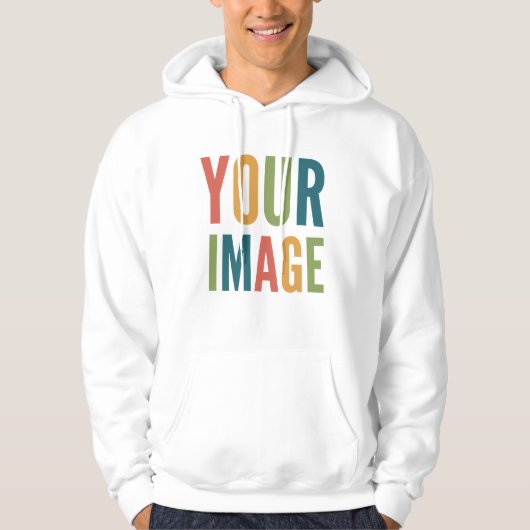 Custom Logo Here | Add Your Own Design Hoodie (Vorderseite)