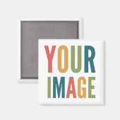 Custom Logo Here | Add Your Own Design Magnet (Vorderseite/Rückseite)
