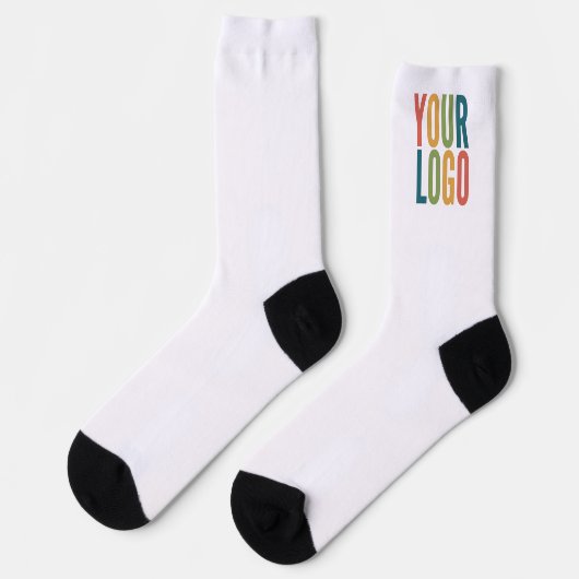 Custom Logo Here | Add Your Own Design Socken (Linkes Detail)