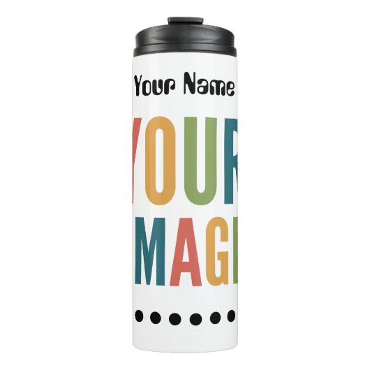 Custom Logo Here | Add Your Own Design Thermosbecher (Vorderseite)