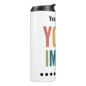 Custom Logo Here | Add Your Own Design Thermosbecher (Nach links gedreht)