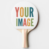 Custom Logo Here | Add Your Own Design Tischtennis Schläger (Rückseite)