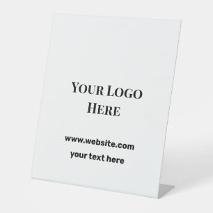 Custom-Logo hier fügen Sie Ihre Website danken Ihn Sockelschild