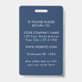 Custom Logo ID Card | Personalized Photo & Text Ausweis (Rückseite)