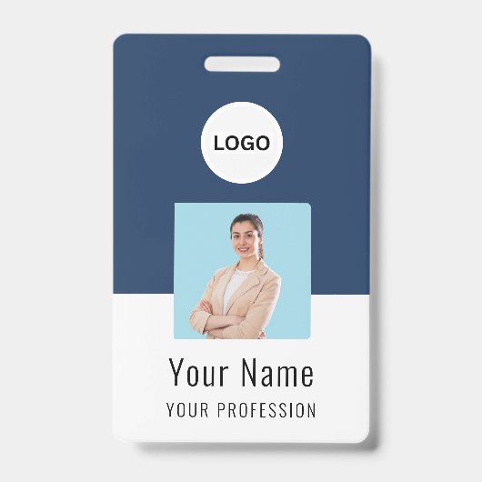 Custom Logo ID Card | Personalized Photo & Text Ausweis (Vorderseite)