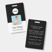 Custom Logo ID Card | Personalized Photo & Text Ausweis (Vorder- & Rückseite)