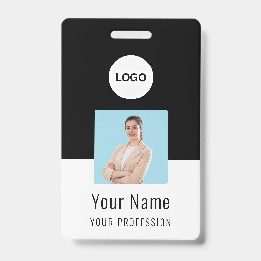 Custom Logo ID Card | Personalized Photo & Text Ausweis (Vorderseite)