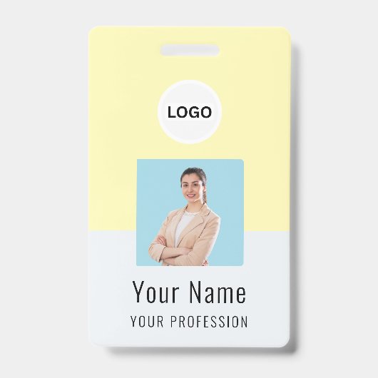 Custom Logo ID Card | Personalized Photo & Text Ausweis (Vorderseite)