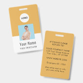 Custom Logo ID Card | Personalized Photo & Text Ausweis (Vorder- & Rückseite)