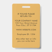 Custom Logo ID Card | Personalized Photo & Text Ausweis (Rückseite)