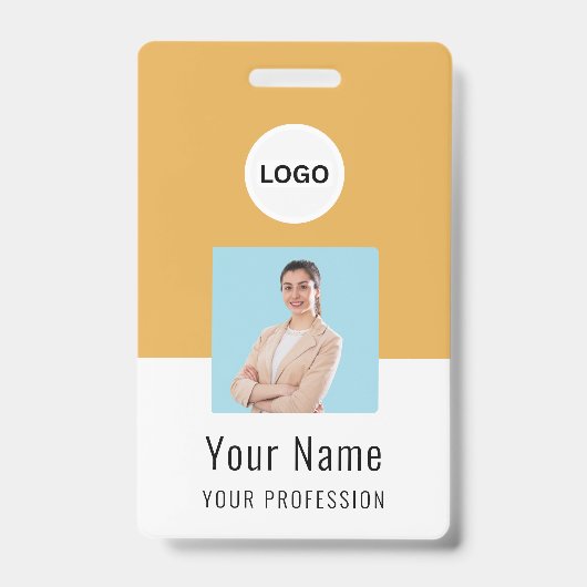 Custom Logo ID Card | Personalized Photo & Text Ausweis (Vorderseite)