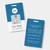 Custom Logo ID Card | Personalized Photo & Text Ausweis (Vorder- & Rückseite)
