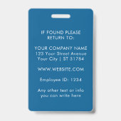 Custom Logo ID Card | Personalized Photo & Text Ausweis (Rückseite)