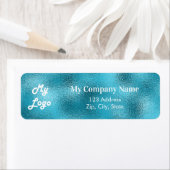 Custom Logo Image Business Sea Blue Rücksendeadres (Insitu)