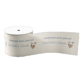 Custom Logo label for handmade items Ripsband (Spule)