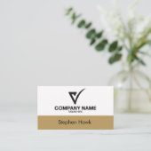 Custom Logo Luxury Business Card Real Estate Agent Visitenkarte (Stehend Vorderseite)