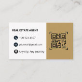 Custom Logo Luxury Business Card Real Estate Agent Visitenkarte (Rückseite)