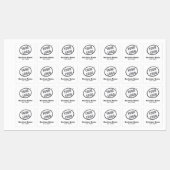 Custom Logo Minimal Fabric Apparel Branding Label  Etiketten (Blatt)