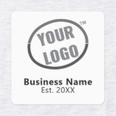 Custom Logo Minimal Fabric Apparel Branding Label  Etiketten (Design 1)