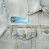 Custom Logo modern blue wave aesthetic Namensschild (Beispiel)