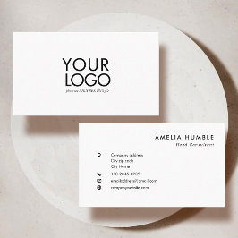 Custom Logo Modern Business card template Visitenkarte