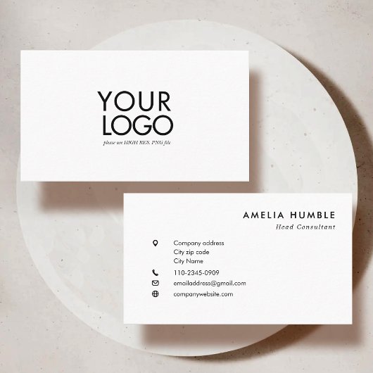 Custom Logo Modern Business card template Visitenkarte